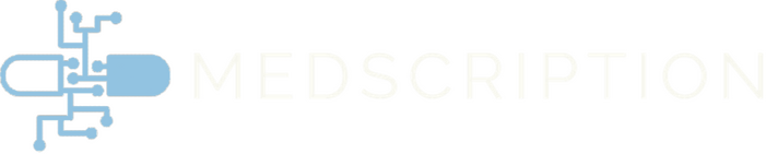 The logo for MedScription.